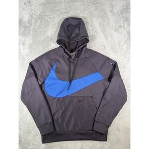Nike Hoodie Men's Small Small Therma Fit Big Swoosh Fitness Pullover